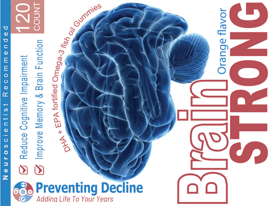 BrainStrong Gummies, Dietary Supplement for Brain Health Support, 30 Day Supply