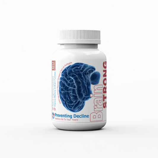 BrainStrong Capsules, Dietary Supplement for Brain Health Support, 30 Day Supply