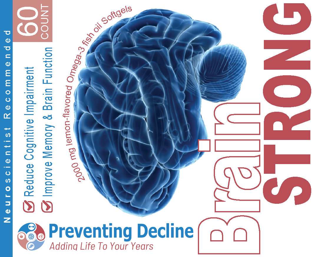 BrainStrong Capsules, Dietary Supplement for Brain Health Support, 30 Day Supply